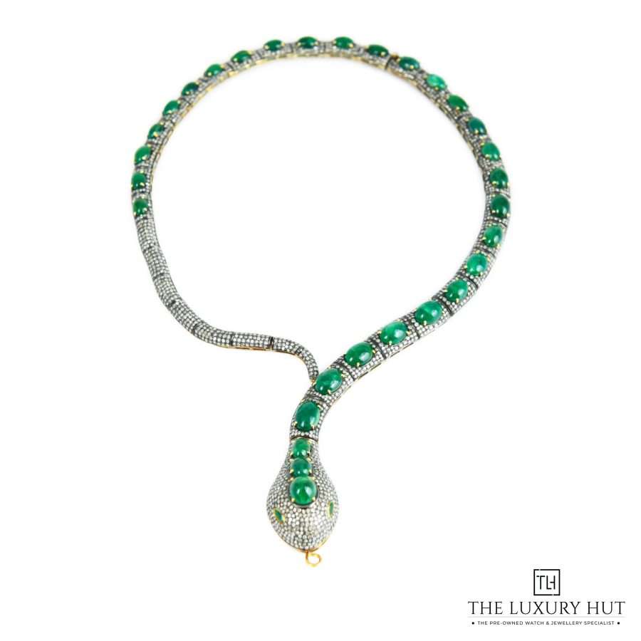Emerald Diamond Necklace 42404 a 1