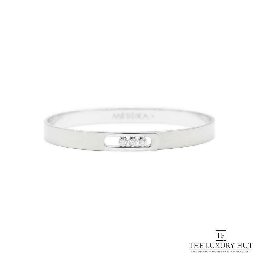 Messika White Noa Bangle 50076 a