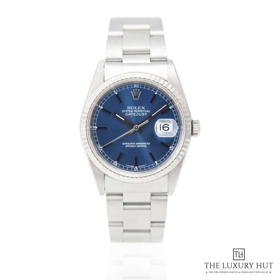 Rolex Datejust Steel 36mm Blue 43999 aa