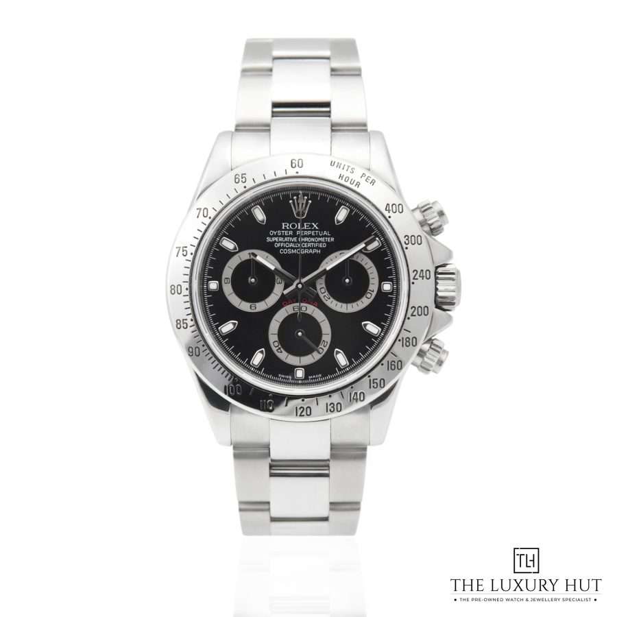 Rolex Daytona Steel Black Dial 50343 a