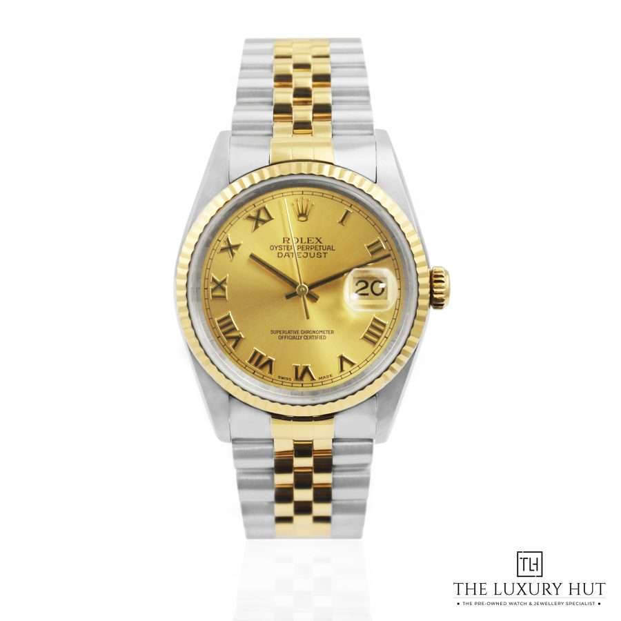 Rolex Datejust 36mm Bi Metal Roman 50849 a