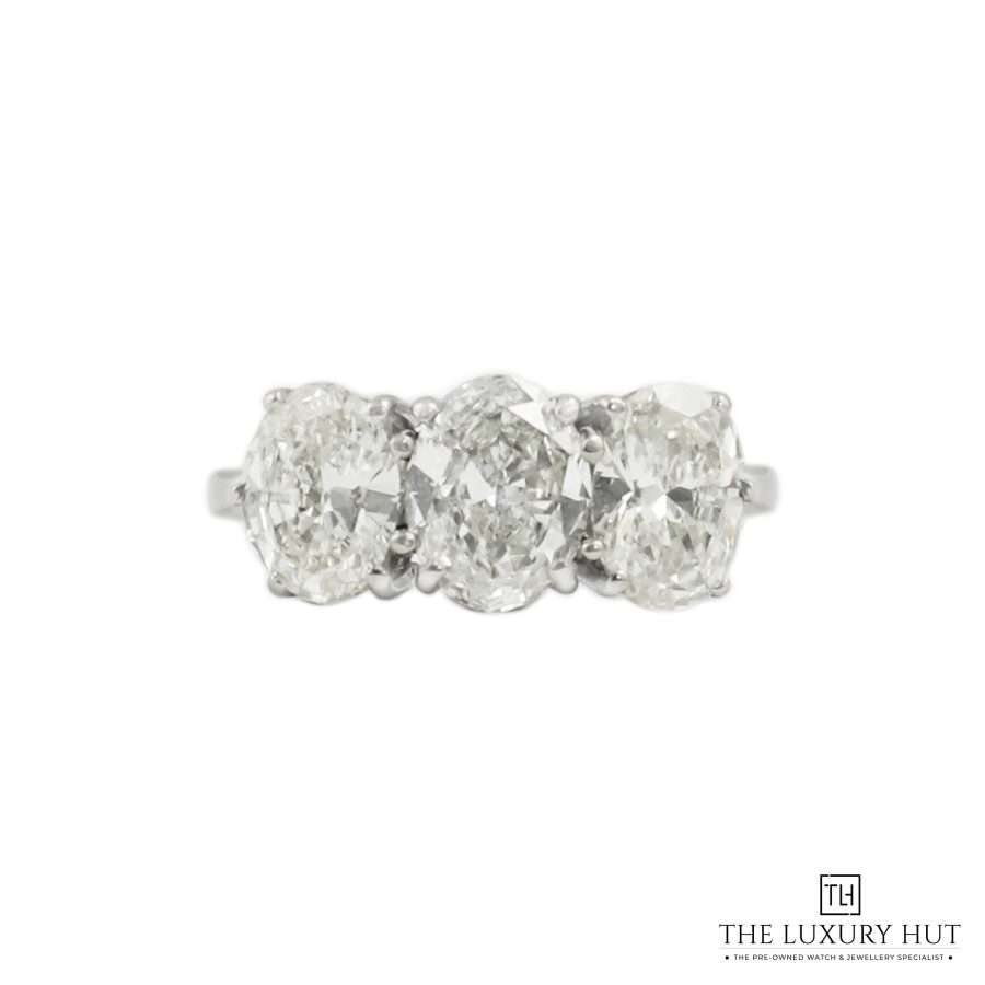 Three Stone Diamond Ring Vintage 50862 a