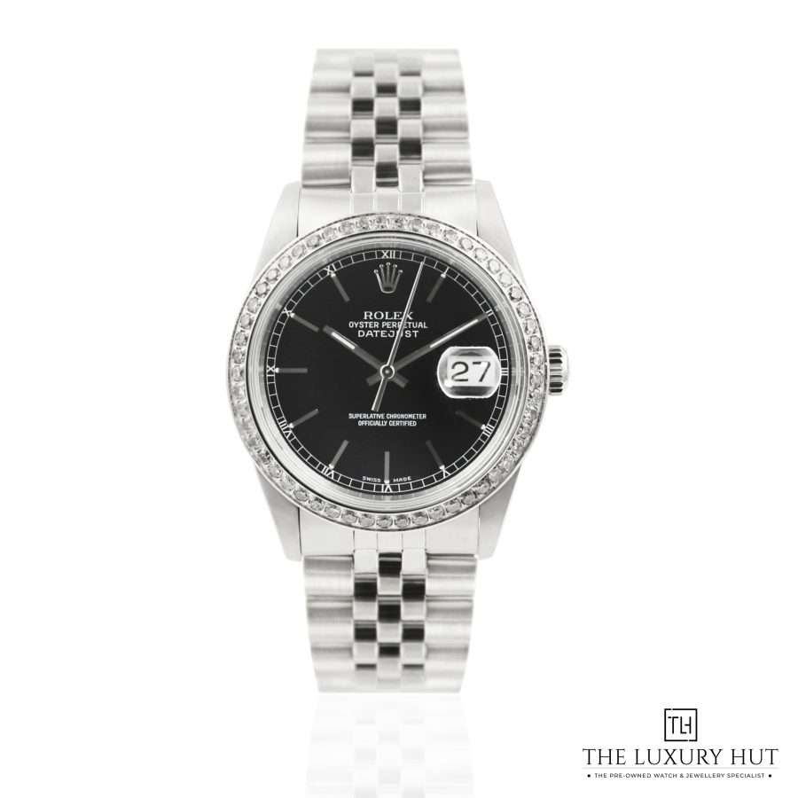 Rolex Datejust 36  Steel Black Dial LB292 a
