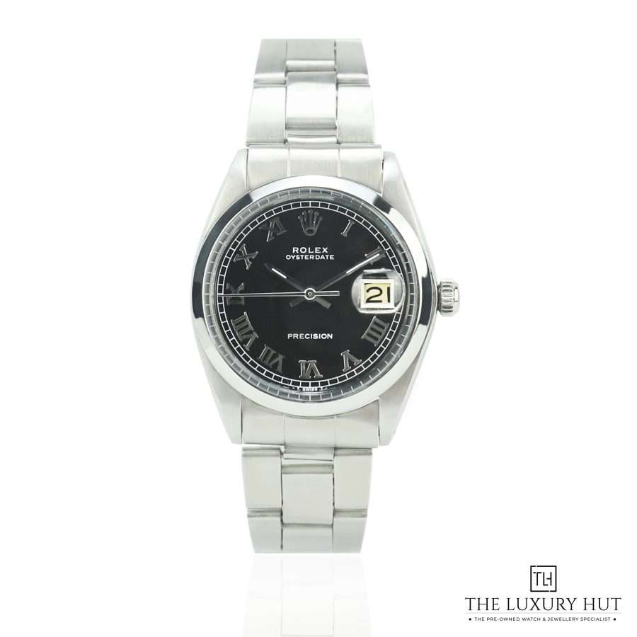 Rolex OysterDate Vintage Black Roman 50883 a