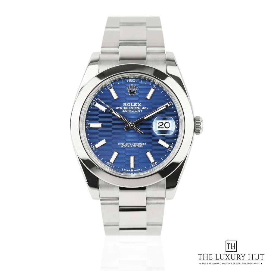Rolex Datejust 41mm Blue Motif Dial 51054 a
