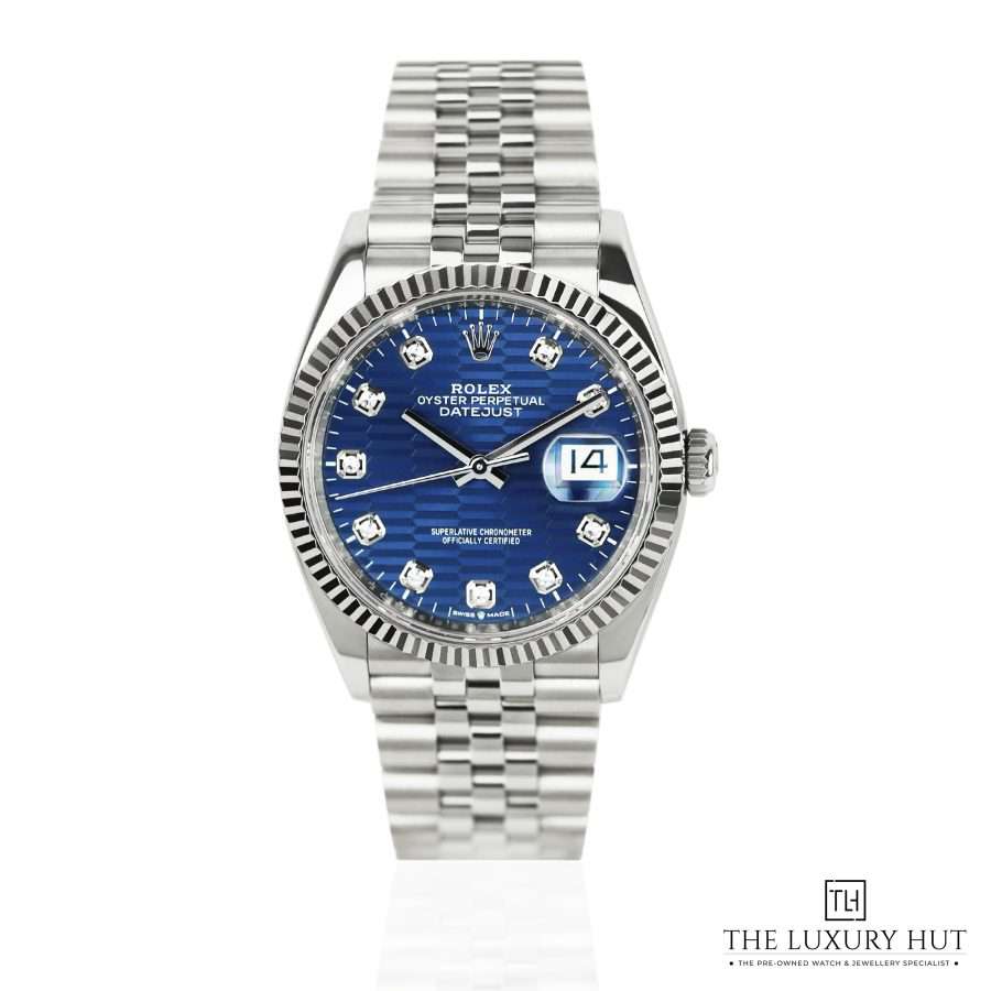 Rolex Datejust 36 Blue Motif Diamond LB359 a
