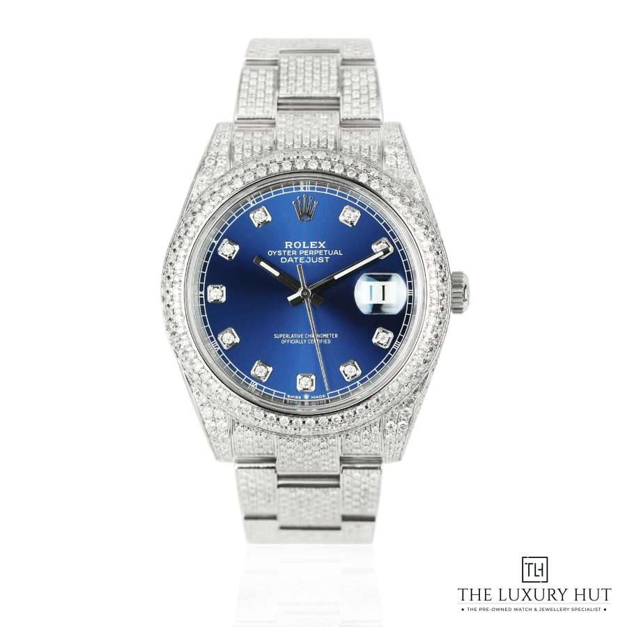 Rolex Datejust 41mm Diamond Set  Blue 51115 a