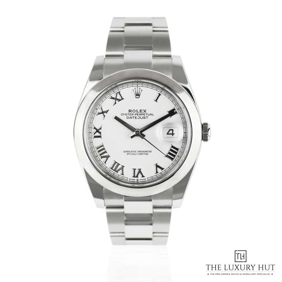 Rolex Datejust 41mm White Roman Dial 51150 a