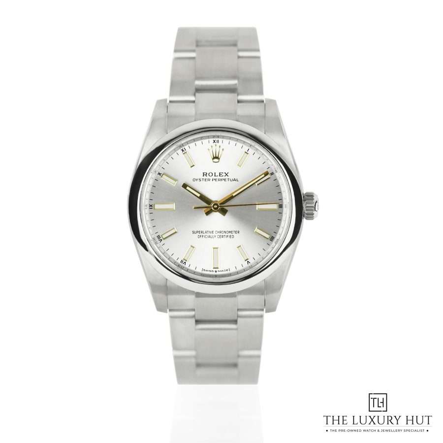 Rolex Oyster Perpetual 34mm Silver Dial 51110 a