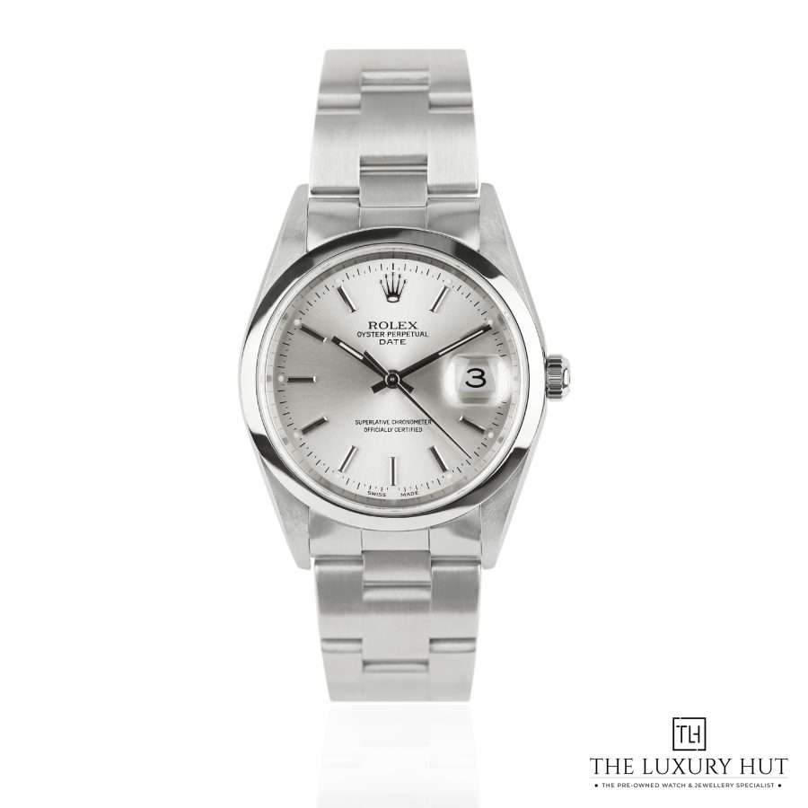 Rolex Oyster Perpetual Date Silver Dial 51098 a