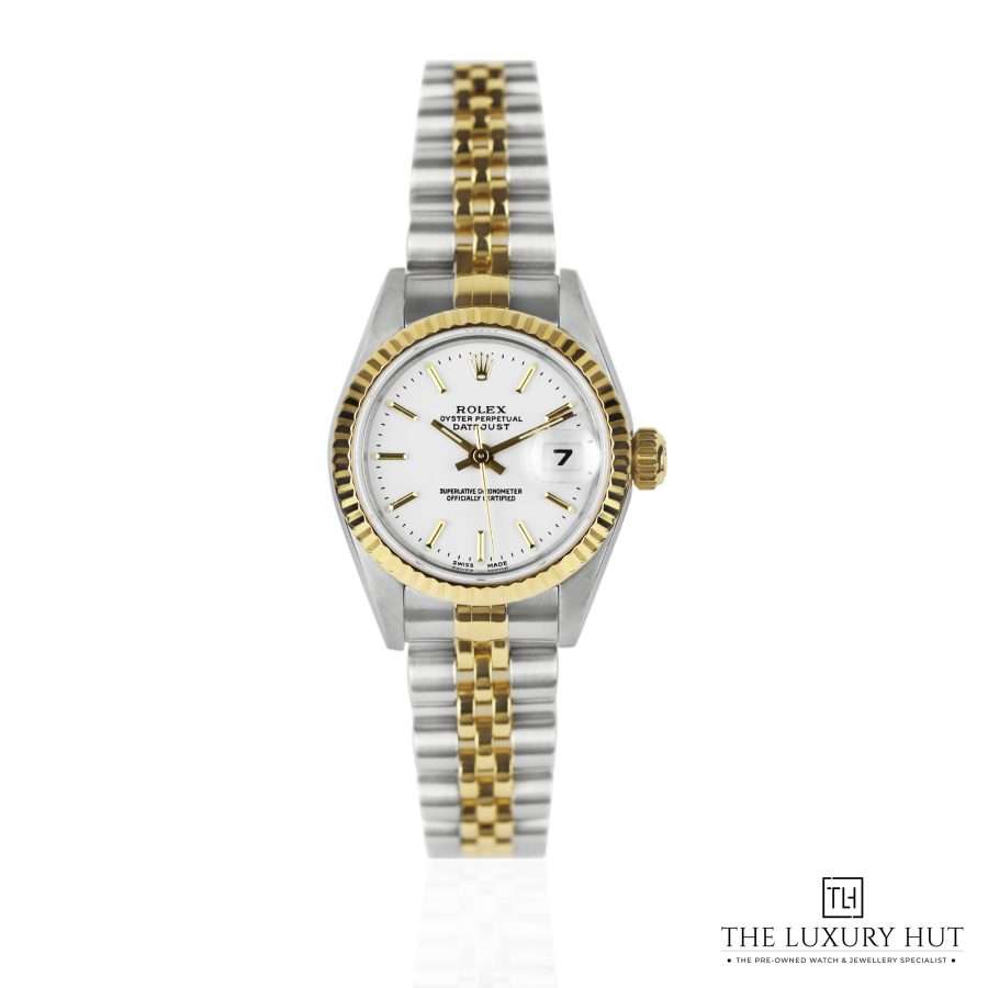 Rolex Lady Datejust Bi Metal White 51252 a