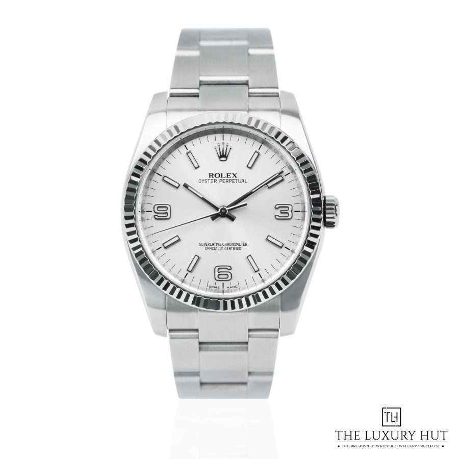 Rolex Oyster Perpetual 36mm Silver Dial 51387 a