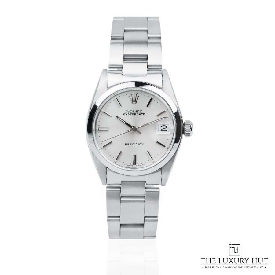 Rolex Oysterdate Precision Steel Silver 51349a