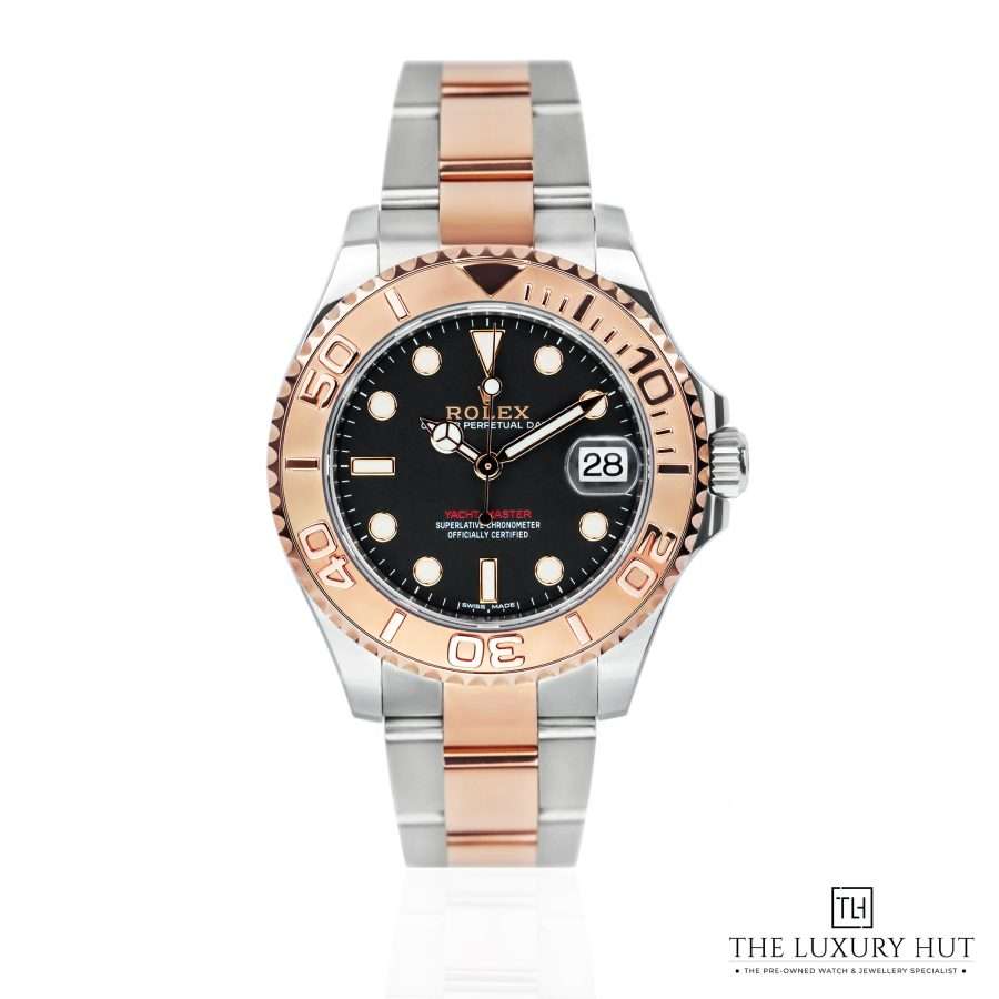 Rolex Yacht Master 37 Bi Metal Black 51344 aa