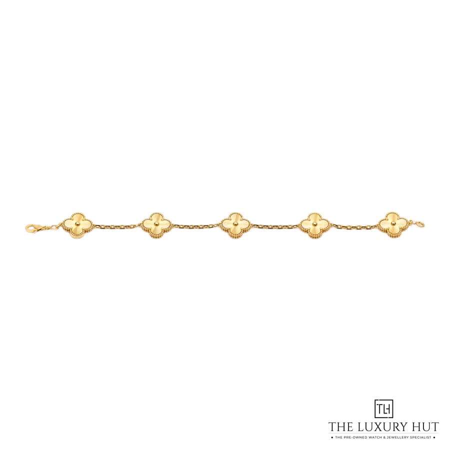 Van Cleef Yellow Gold 5 Motifs Bracelet 51329 a
