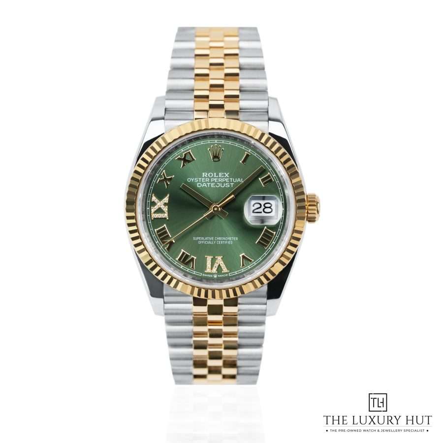 Rolex Datejust 36 Bi Metal Olive Green 51423 a