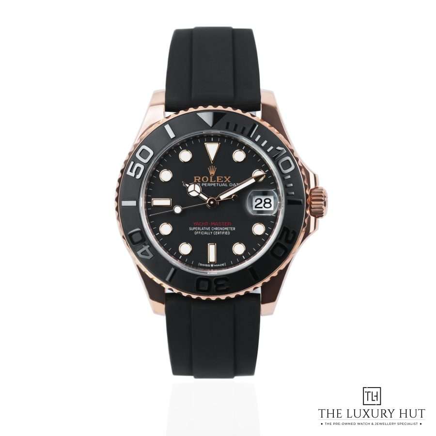 Rolex Yacht Master 37 Rose Gold Black 51408 a