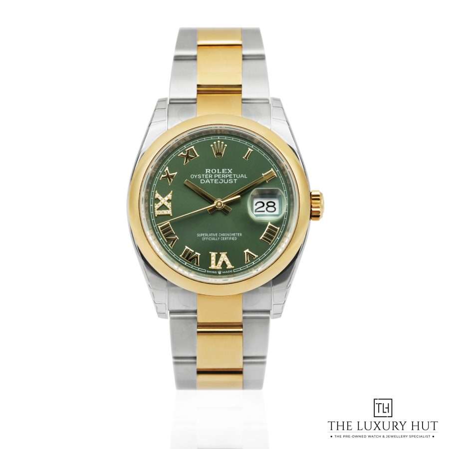 Rolex Datejust Bi Metal 36 Olive Green LB494 a