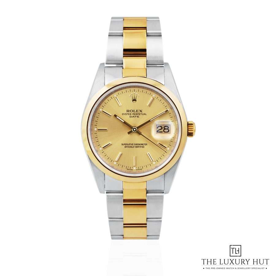 Rolex Oyster Perpetual Date Champagne 51472 a