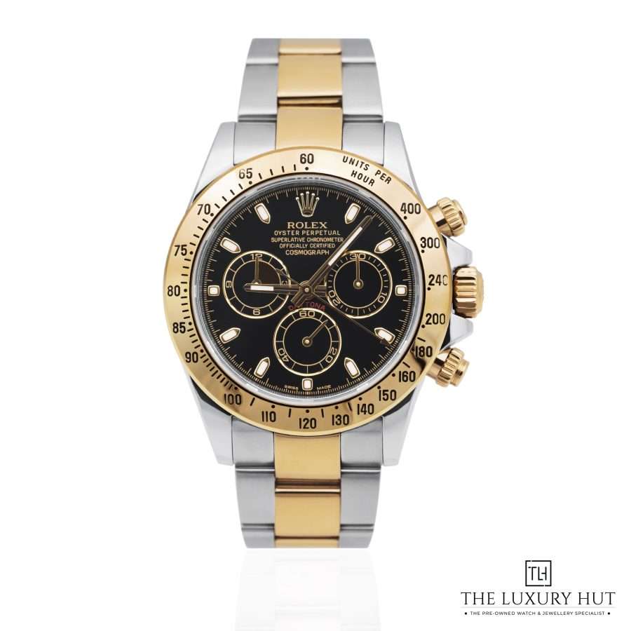 Rolex Daytona 40mm Bi Metal  Black Dial 51613 a