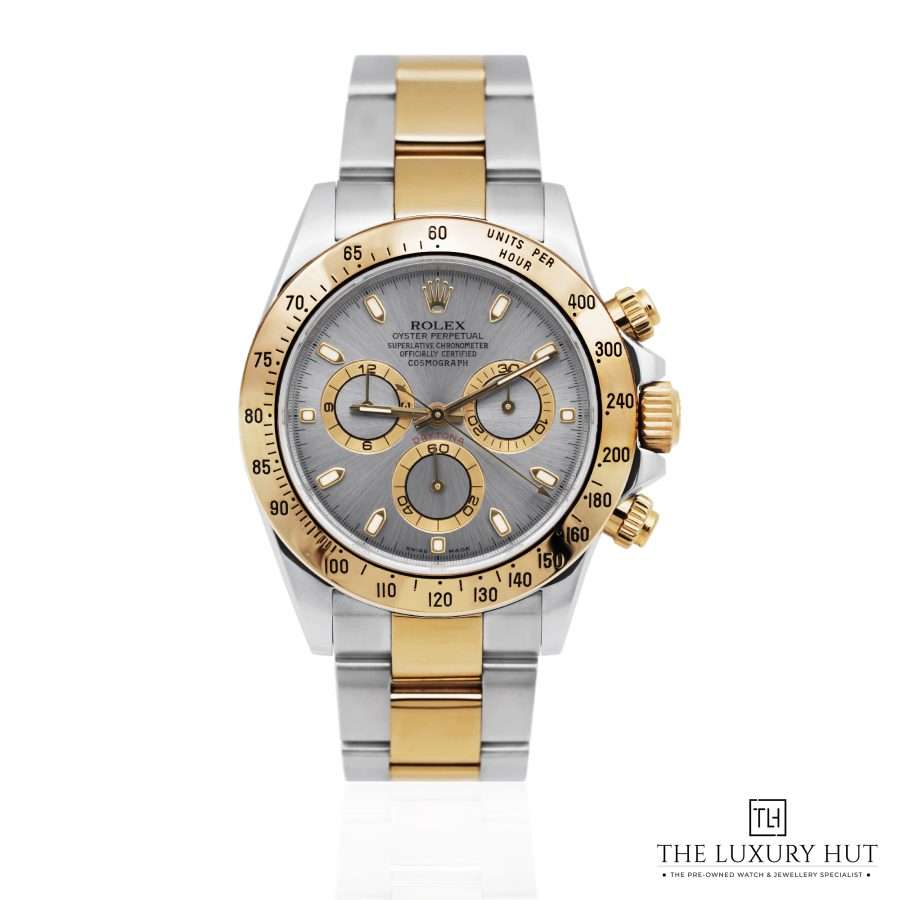 Rolex Daytona Bi Metal Slate Grey Dial 51657 a