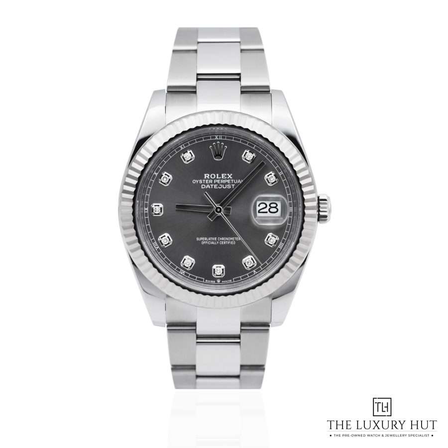 Rolex Datejust 41mm Rhodium Diamond LB624 a