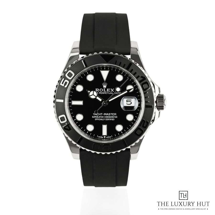 Rolex Yacht Master 42 White Gold Black LB637 a