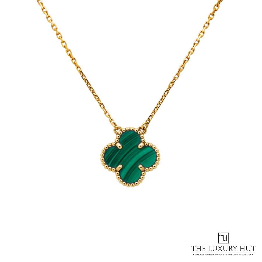 Van Cleef Yellow Gold Malachite Pendant 51903 a