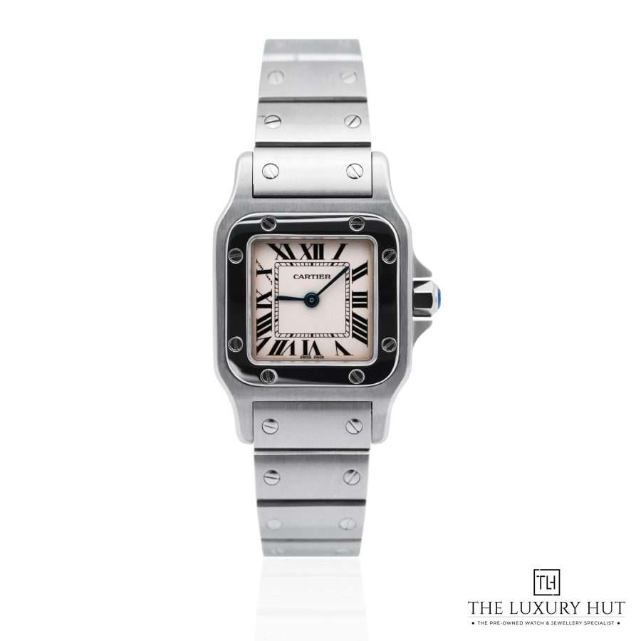 Cartier Santos Galbee Steel 24mm Ivory 51178 a
