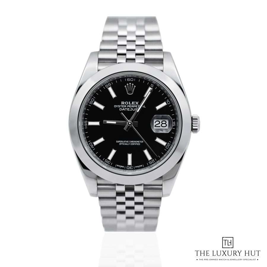 Rolex Datejust 41mm Black Dial Jubilee 51972 a