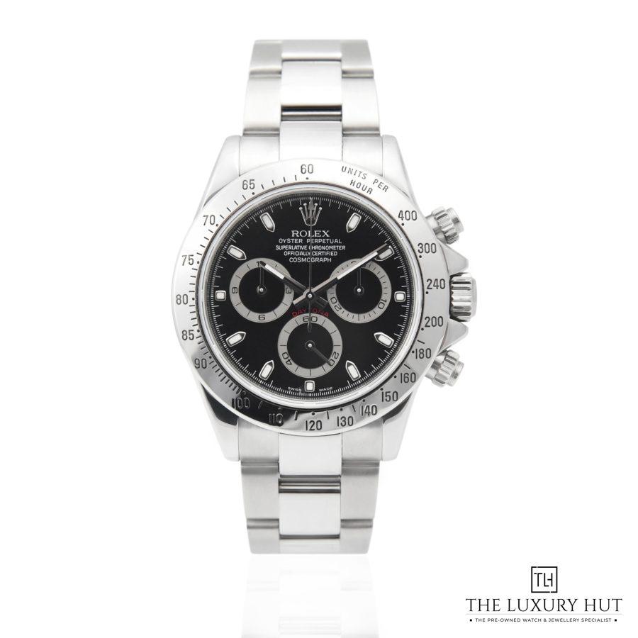 Rolex Daytona Steel Black Dial 50343 a