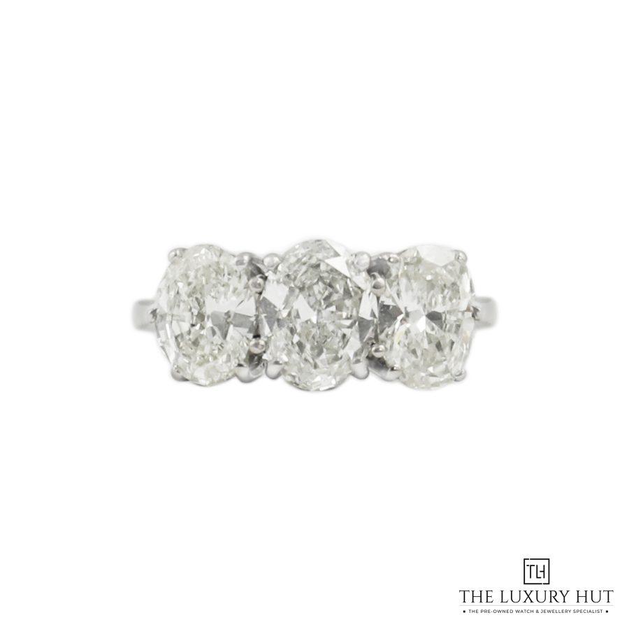 Three Stone Diamond Ring Vintage 50862 a