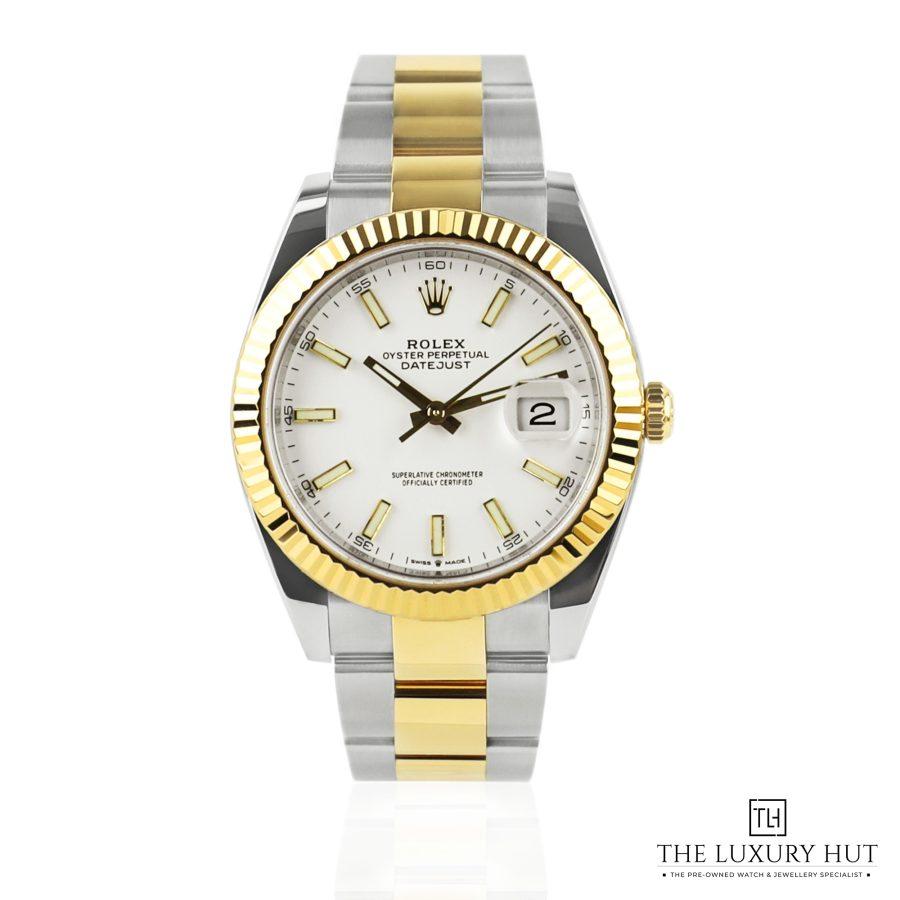 Rolex Datejust 41mm Bi Metal White 50995 a