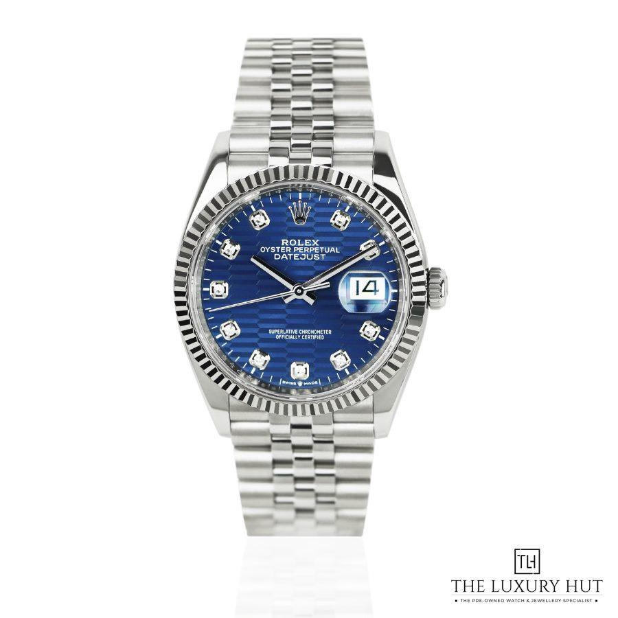 Rolex Datejust 36 Blue Motif Diamond LB359 a