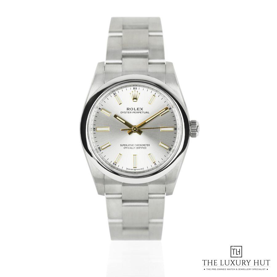 Rolex Oyster Perpetual 34mm Silver Dial 51110 a