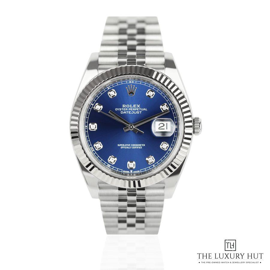 Rolex Datejust 41mm Blue Diamond Dial LB384 a