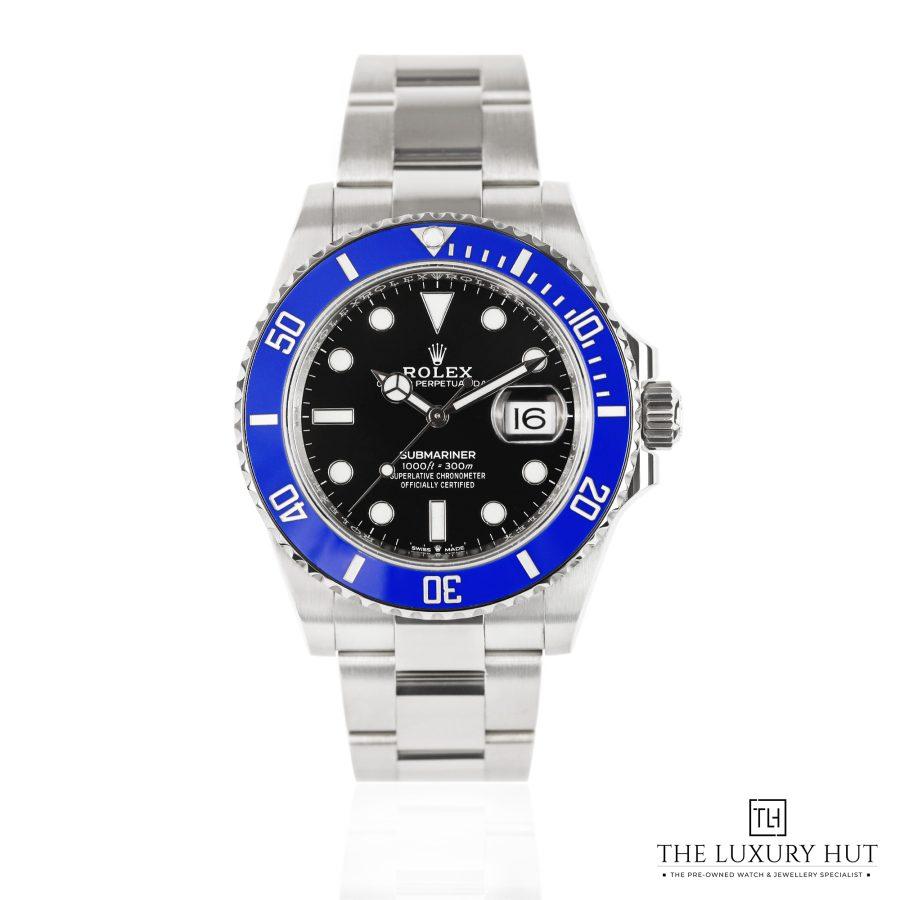 Rolex Submariner Date White Gold Black LB408 a
