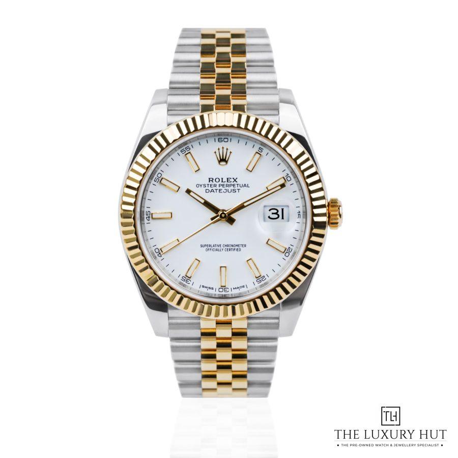 Rolex Datejust 41 Bi Metal White Dial 51258 a