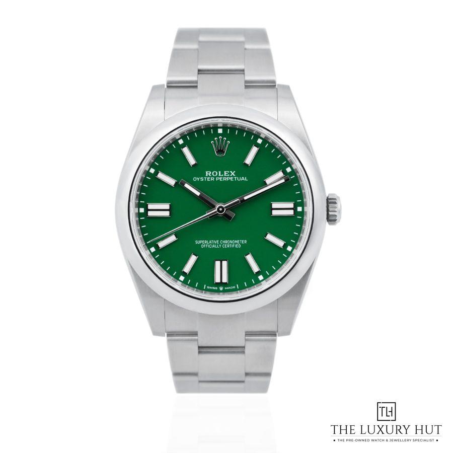 Rolex Oyster Perpetual 41mm Green Dial 51499 a