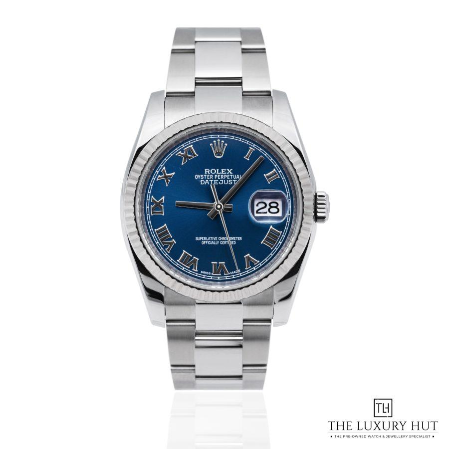 Rolex Datejust 36mm Steel Blue Roman 52071 a