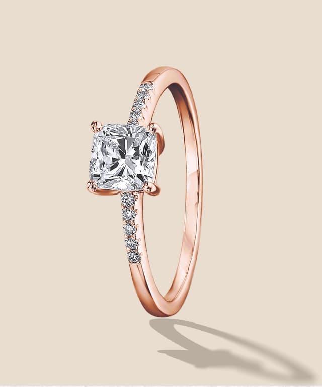 Cushion Cut rings