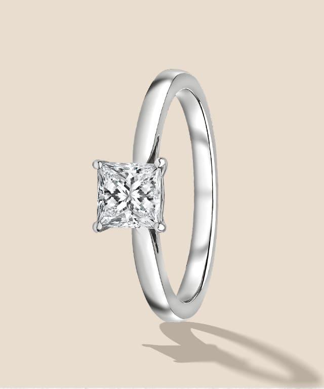 Princess Cut rings