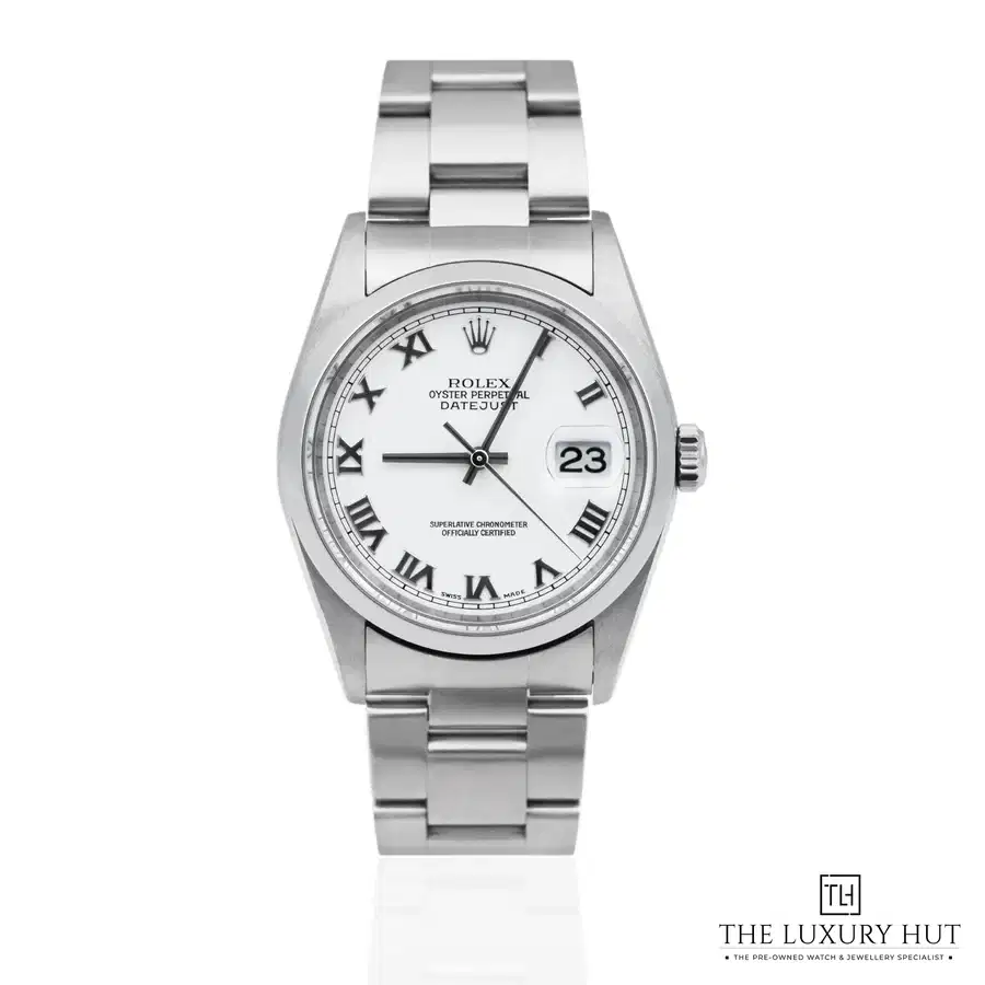Rolex Datejust 36 Stainless Steel White Roman 16200