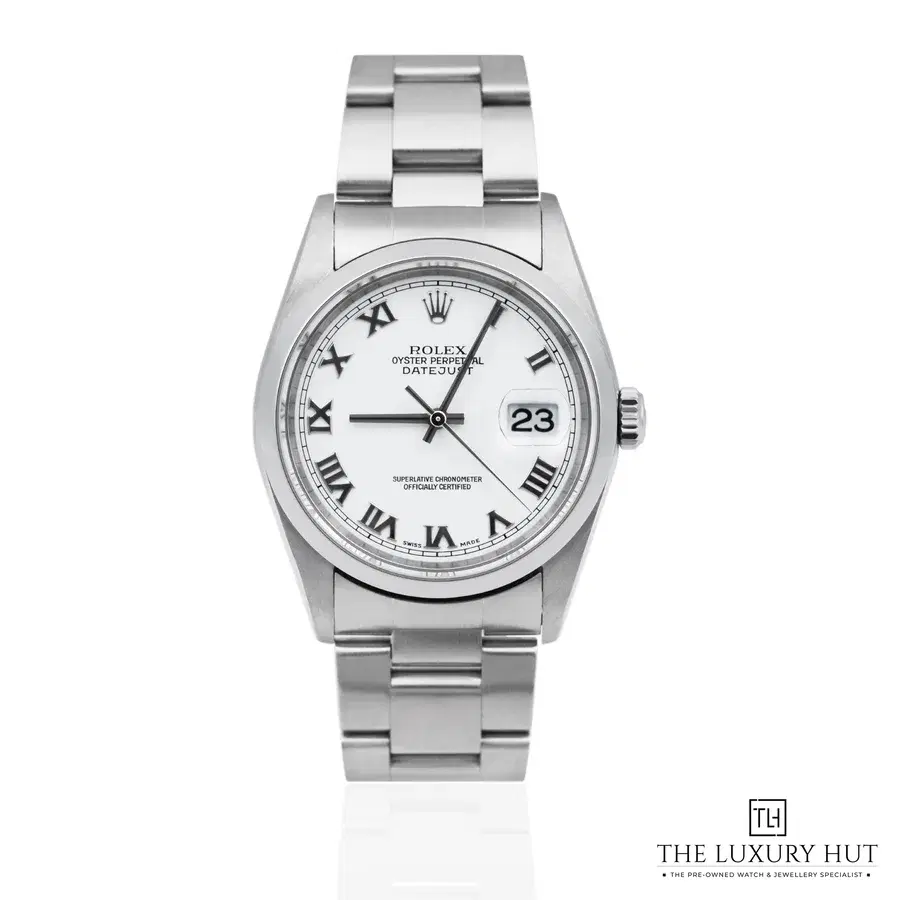Rolex Datejust 36 Stainless Steel White Roman 16200
