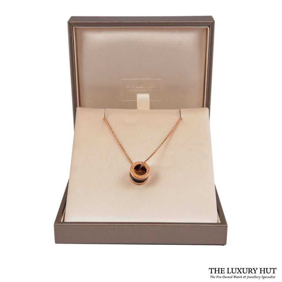 Bulgari B01 Rose Gold Black Pendant 35970 e 1