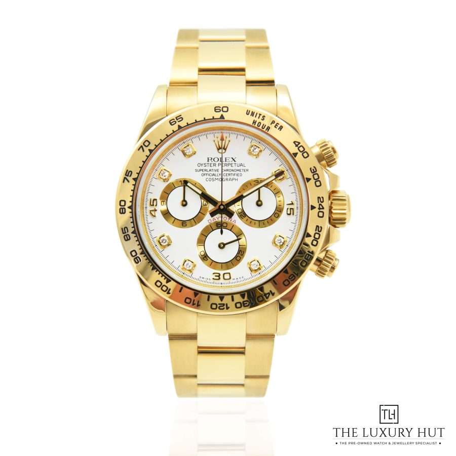 Rolex Daytona Yellow Gold White 43661 a