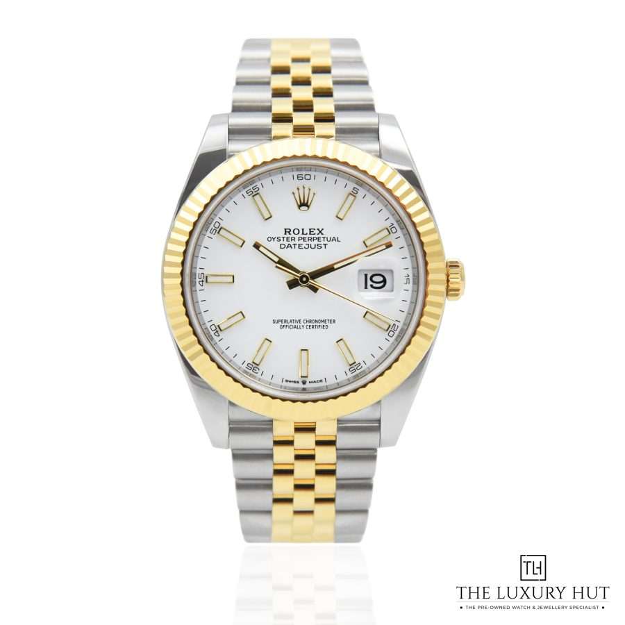 Rolex Datejust 41 Bi Metal White 50054 a