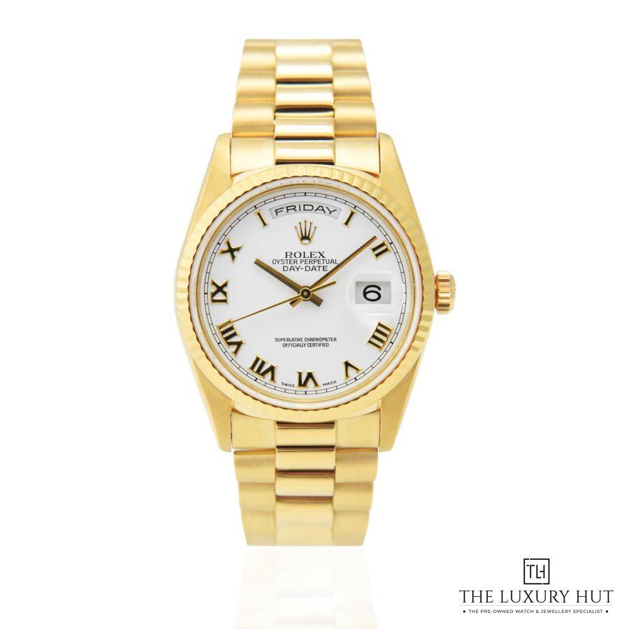 Rolex Day Date Yellow Gold White 50297 a