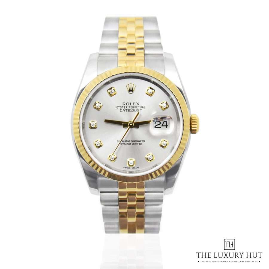 Rolex Datejust Bi Metal Silver 50581 a