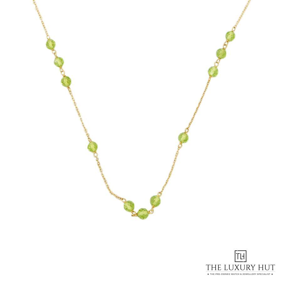 Tiffany Yellow Gold Peridot Necklace 50700 a